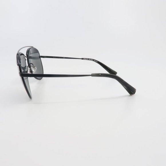 Alain Mikli A04004 001/6G PAON Black/Grey-Black Mesh New Aviator Sunglasses.